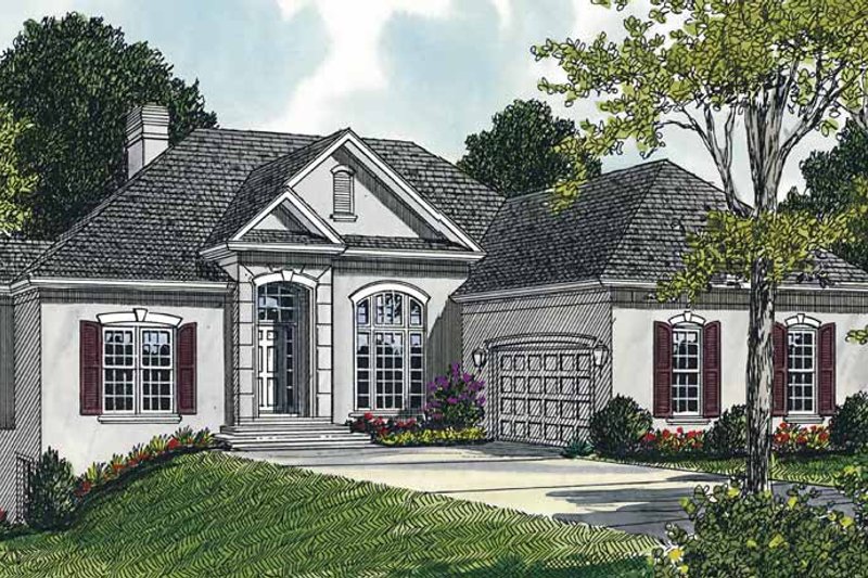 Dream House Plan - Traditional Exterior - Front Elevation Plan #453-94