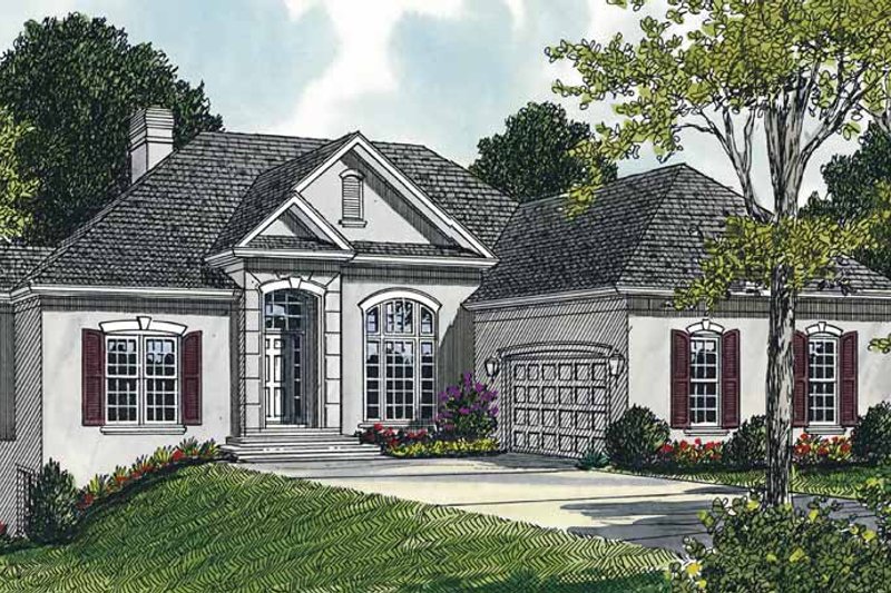 Dream House Plan - Traditional Exterior - Front Elevation Plan #453-94