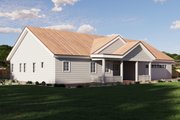 Farmhouse Style House Plan - 3 Beds 2 Baths 1396 Sq/Ft Plan #1106-178 Exterior 