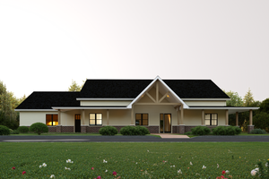 Dream House Plan - Farmhouse Exterior - Front Elevation Plan #1112-18