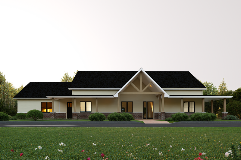 Dream House Plan - Farmhouse Exterior - Front Elevation Plan #1112-18