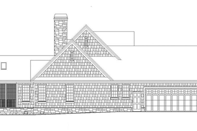 Architectural House Design - Exterior - Other Elevation 1 for Craftsman House Plan #929-972 - 3 bed, 2 bath