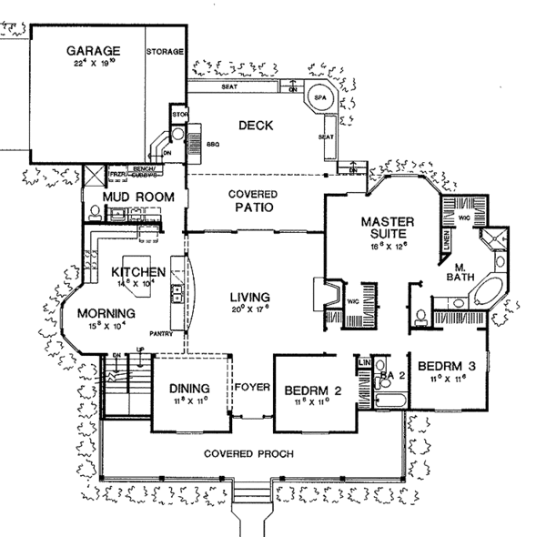 Architectural House Design - Country Floor Plan - Main Floor Plan #472-246