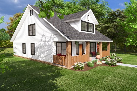 Exterior - Other Elevation 1 House Plan #513-2066 - 3 bed, 2.5 bath