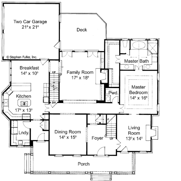 Architectural House Design - Classical Floor Plan - Main Floor Plan #429-85