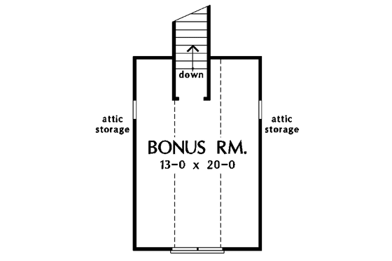 Floor Plan - Other Floor for Craftsman House Plan #929-721 - 3 bed, 2 bath