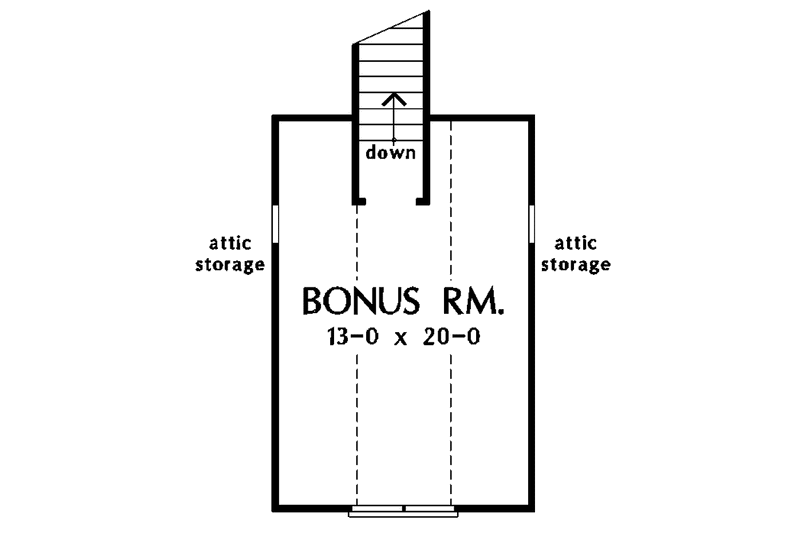 Home Plan - Floor Plan - Other Floor for Craftsman House Plan #929-721 - 3 bed, 2 bath