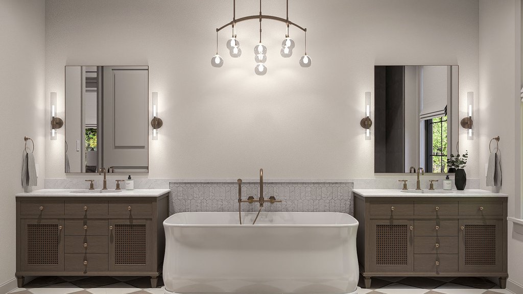 Interior - Master Bathroom for Cottage House Plan #455-784 - 3 bed, 2.5 bath