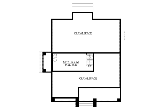 Floor Plan - Lower Floor for Craftsman House Plan #132-405 - 3 bed, 2.5 bath