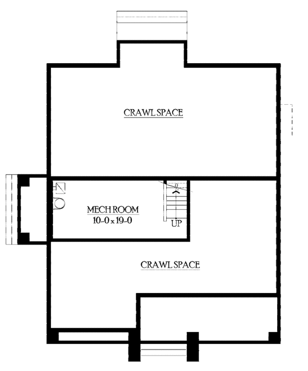 Architectural House Design - Craftsman Floor Plan - Lower Floor Plan #132-405