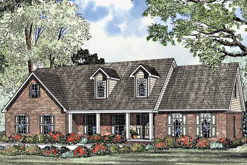 Home Plan - Exterior - Front Elevation 3 for Country House Plan #17-3163 - 3 bed, 2.5 bath