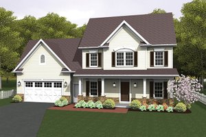 Home Plan - Exterior - Front Elevation for Country House Plan #1010-124 - 4 bed, 2.5 bath