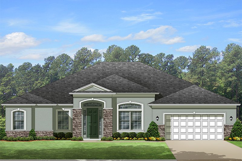 Dream House Plan - European Exterior - Front Elevation Plan #1058-129