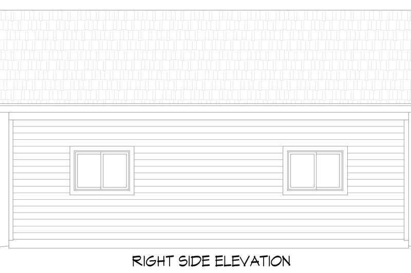 House Blueprint - Exterior - Other Elevation 1 for Country House Plan #932-1403, 0 bath