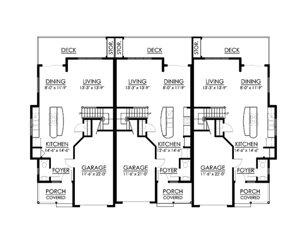 Architectural House Design - Traditional Floor Plan - Main Floor Plan #1042-13