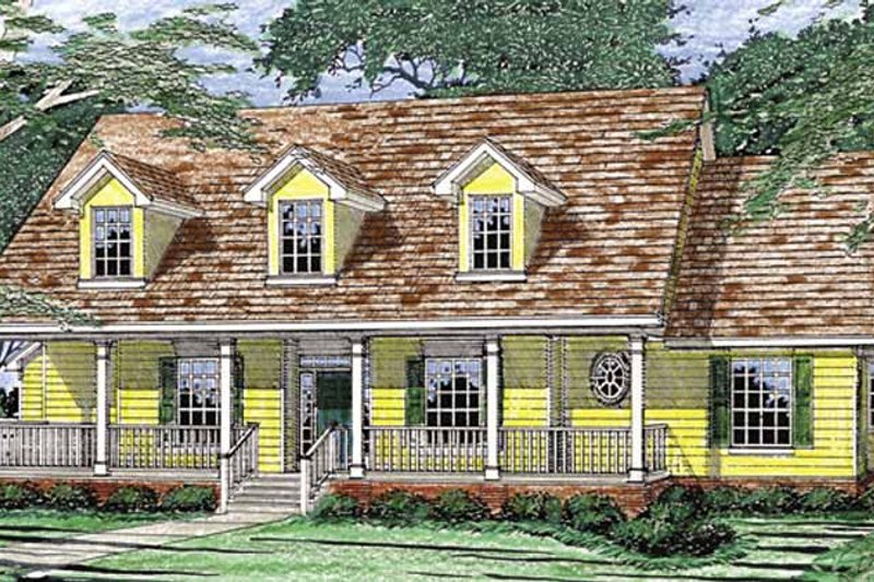 Architectural House Design - Country Exterior - Front Elevation Plan #472-148