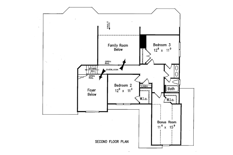 Home Plan - Floor Plan - Upper Floor for Mediterranean House Plan #927-312 - 3 bed, 2.5 bath