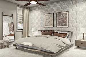 Interior - Master Bedroom for Adobe / Southwestern House Plan #455-603 - 3 bed, 2 bath