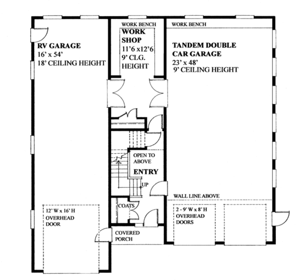 Architectural House Design - Traditional Floor Plan - Main Floor Plan #118-166