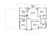 European Style House Plan - 5 Beds 3.5 Baths 3206 Sq/Ft Plan #411-782 