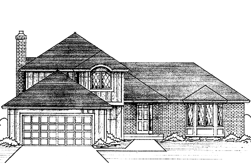 Architectural House Design - Exterior - Front Elevation 3 for Traditional House Plan #51-713 - 3 bed, 3 bath