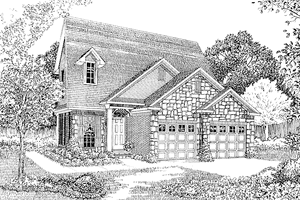 Country Exterior - Front Elevation Plan #17-2657