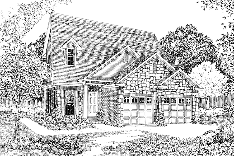 Dream House Plan - Country Exterior - Front Elevation Plan #17-2657