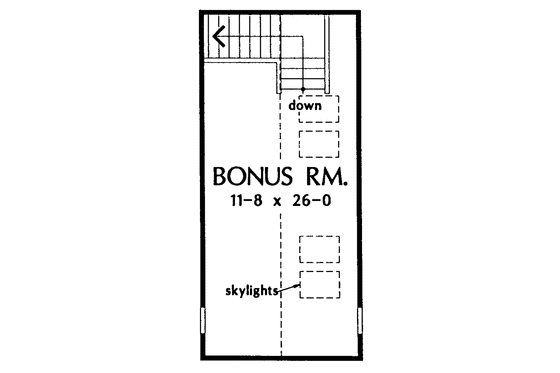 Floor Plan - Other Floor for Ranch House Plan #929-166 - 3 bed, 2 bath