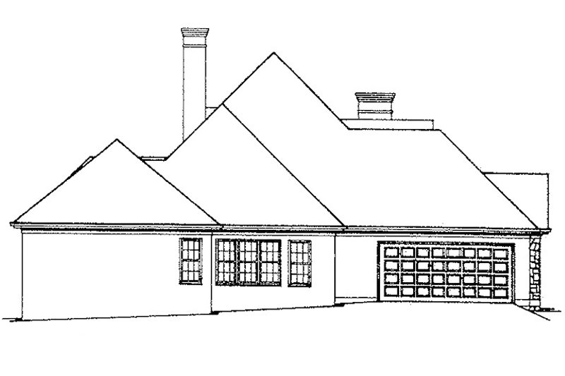 Architectural House Design - Exterior - Other Elevation 1 for Country House Plan #429-79 - 3 bed, 3 bath
