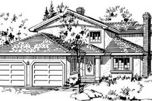 Traditional Exterior - Front Elevation Plan #18-9043