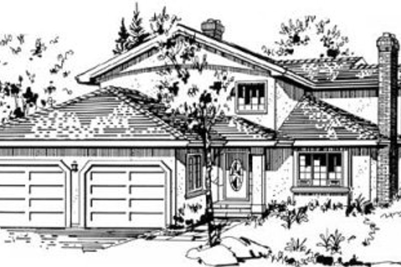 Traditional Style House Plan - 3 Beds 2.5 Baths 1779 Sq/Ft Plan #18-9043