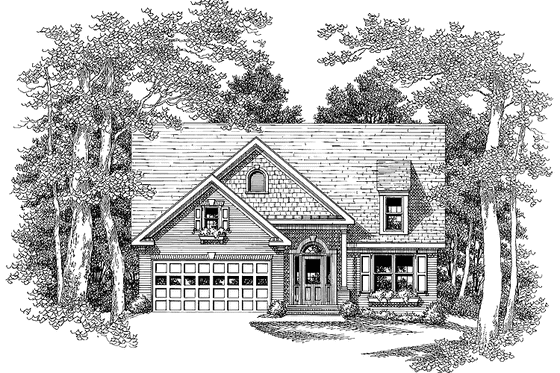 Exterior - Front Elevation 3 for Bungalow House Plan #927-200 - 3 bed, 2 bath
