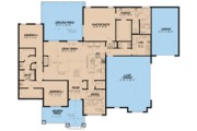 European Style House Plan - 3 Beds 2.5 Baths 2253 Sq/Ft Plan #923-80 