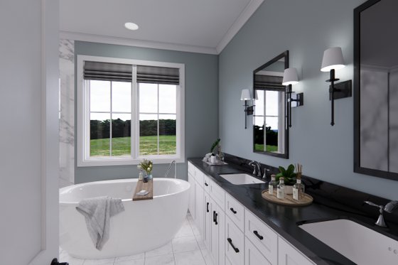 Interior - Master Bathroom for Farmhouse House Plan #51-1246 - 3 bed, 2 bath