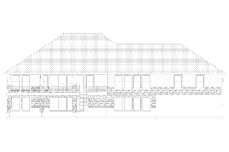 Home Plan - Exterior - Rear Elevation 2 for Craftsman House Plan #1060-495 - 3 bed, 2.5 bath