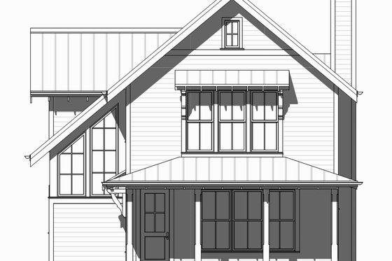 Exterior - Front Elevation 3 for Beach House Plan #901-131 - 3 bed, 2.5 bath