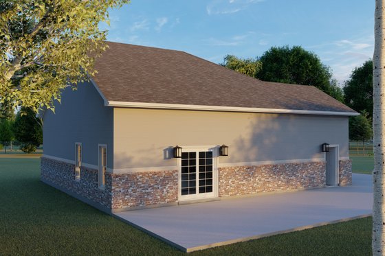 Exterior - Other Elevation for Traditional House Plan #1060-126, 1 bath