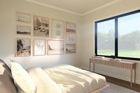 Interior - Bedroom 1 for Modern House Plan #1064-460 - 2 bed, 2.5 bath