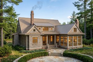 Exterior - Rear Elevation for Farmhouse House Plan #928-10 - 4 bed, 4.5 bath