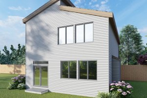 Exterior - Rear Elevation for Modern House Plan #53-645 - 3 bed, 2.5 bath