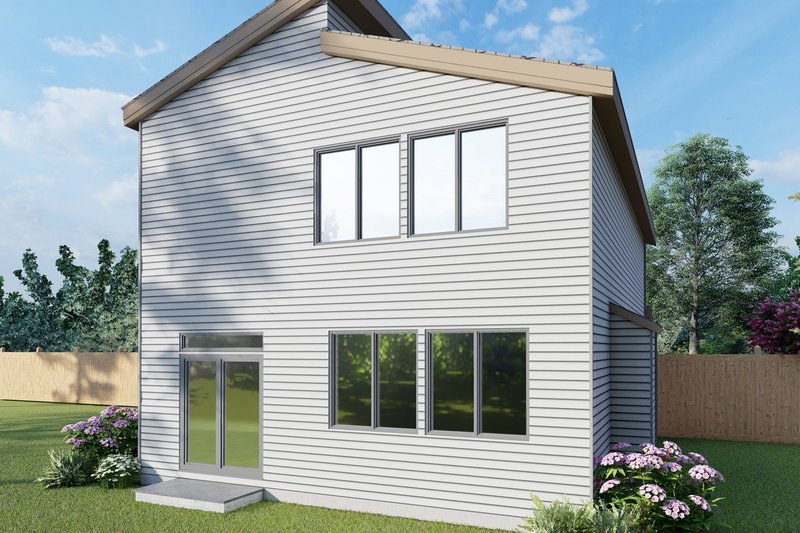 Dream House Plan - Exterior - Rear Elevation for Modern House Plan #53-645 - 3 bed, 2.5 bath