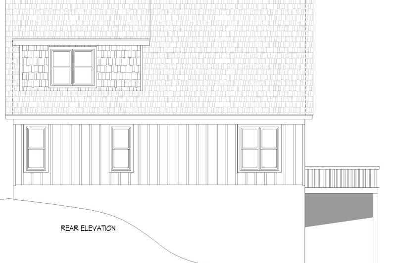 House Plan Design - Exterior - Rear Elevation for Traditional House Plan #932-440 - 3 bed, 2.5 bath