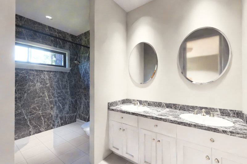 Architectural House Design - Interior - Master Bathroom for Modern House Plan #513-2454 - 3 bed, 2.5 bath