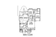 European Style House Plan - 4 Beds 5 Baths 5380 Sq/Ft Plan #458-3 
