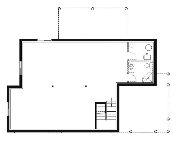 Architectural House Design - Unfinished Basement