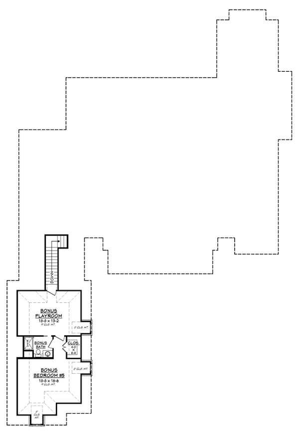 Architectural House Design - European Floor Plan - Upper Floor Plan #430-126
