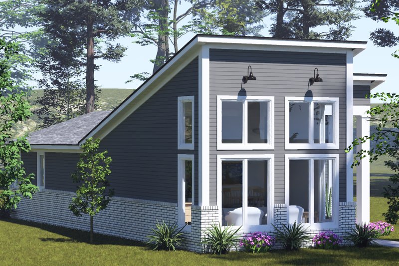 Dream House Plan - Exterior - Other Elevation 3 for Modern House Plan #513-2440 - 2 bed, 2 bath