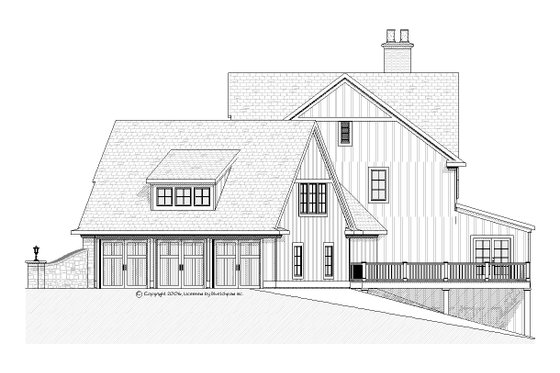 Exterior - Other Elevation for Tudor House Plan #901-99 - 4 bed, 3.5 bath