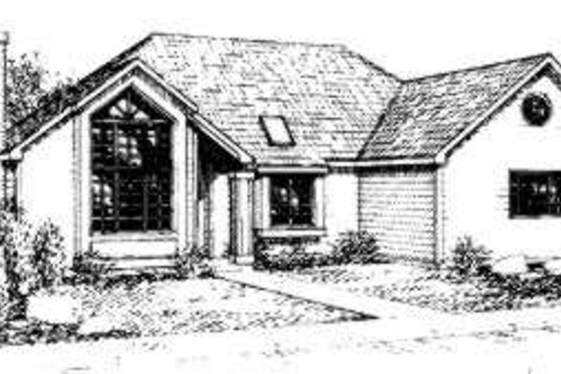 Contemporary Style House Plan - 3 Beds 2 Baths 1715 Sq/Ft Plan #303-103