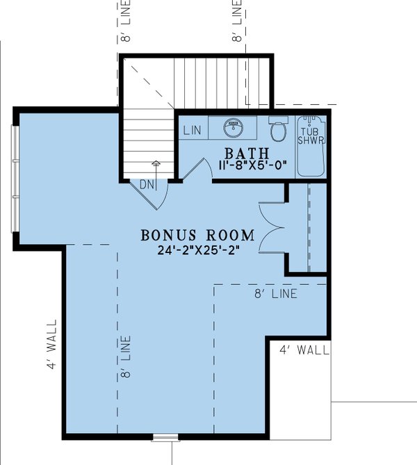 House Blueprint - Farmhouse Floor Plan - Upper Floor Plan #923-408